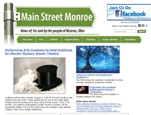 Tablet Screenshot of mainstreetmonroe.com